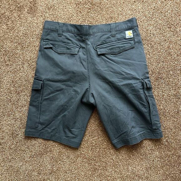 Carhartt Shorts Mens 36 Gray Relaxed Cargo Rugged Flex Canvas Workwear Set Of 2 - Picture 5 of 10